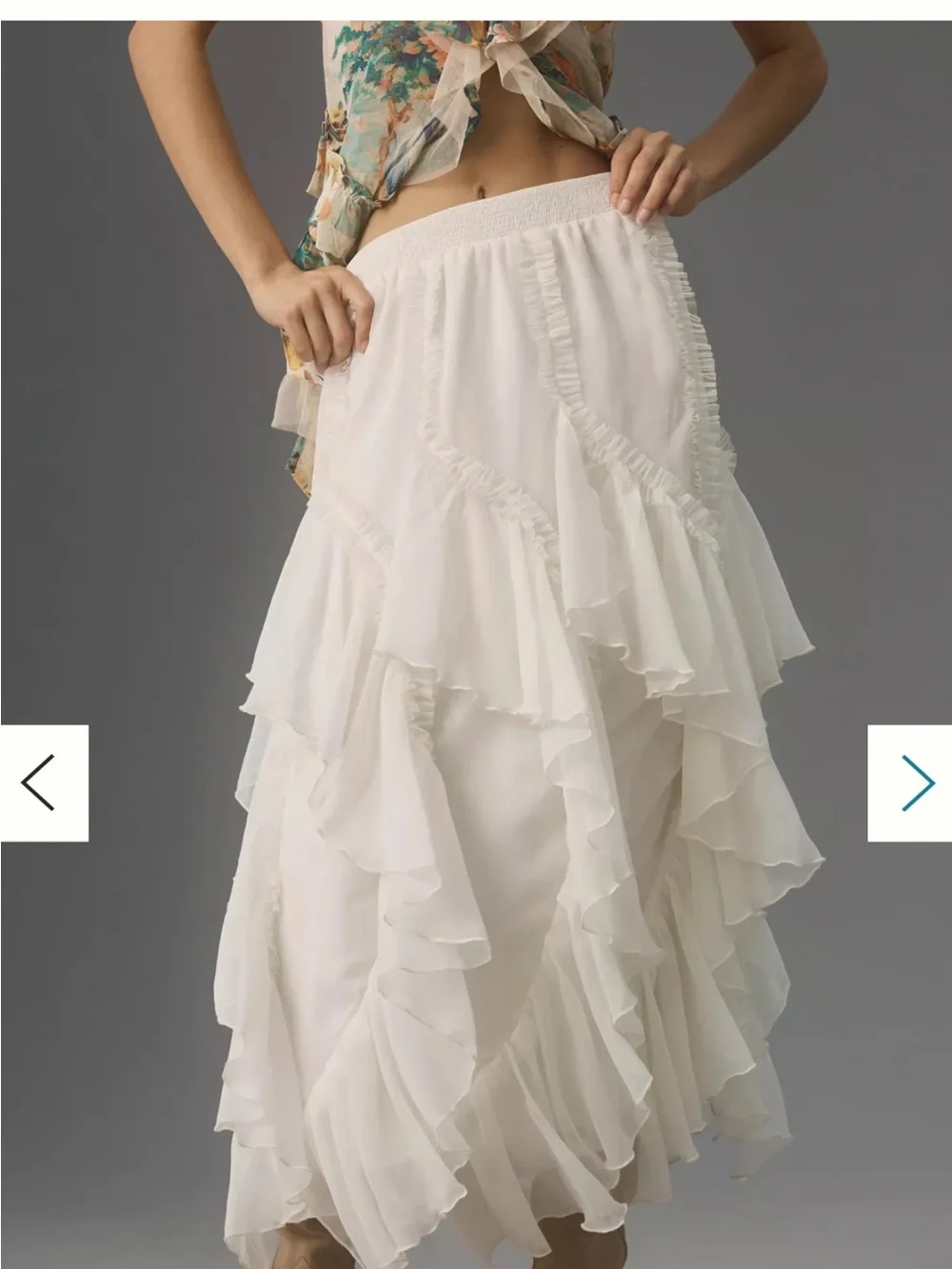 Kavita Bhartia Ruffle Maxi Skirt